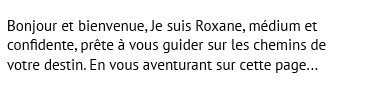 Roxane voyante par téléphone